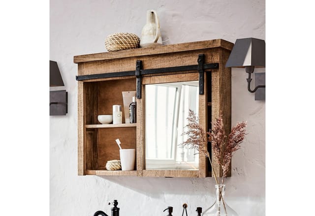 Mirabeau Waschbeckenschrank Spiegelschrank Taylors Island braun