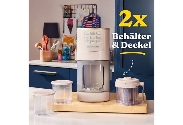 RUSSELL HOBBS Eismaschine Chilluxe 28750-56, für Eiscreme, Sorbet, FrozenYoghurt & Milkshake