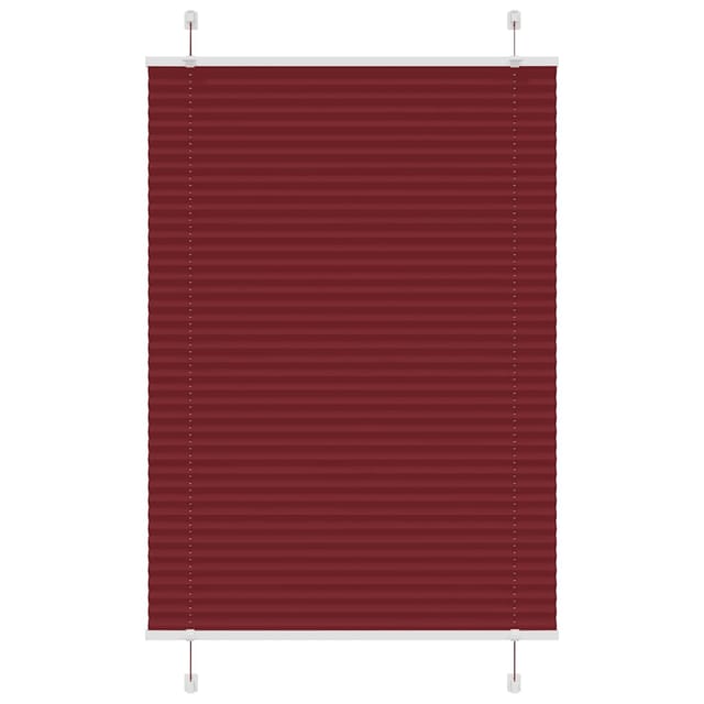 Plissee Bordeauxrot 90x150 Cm Stoffbreite 89,4 Cm Polyester
