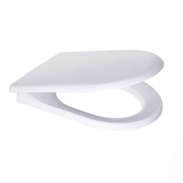 Starck 2 , Happy D Wc-sitz, Scharniere Chrom, Weiß - Duravit