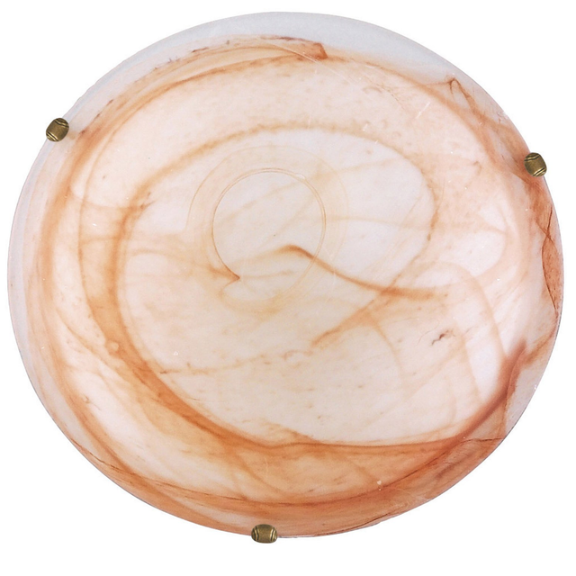 Duna Deckenleuchte 30 Cm Alabaster Tabak Bronze Gitter
