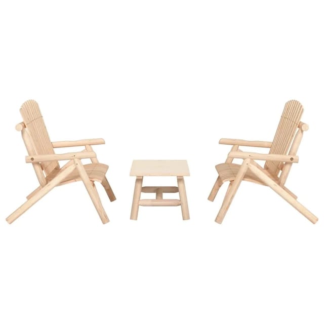 vidaXL 3-tlg Garten-Lounge-Set Massivholz Fichte Modell 5