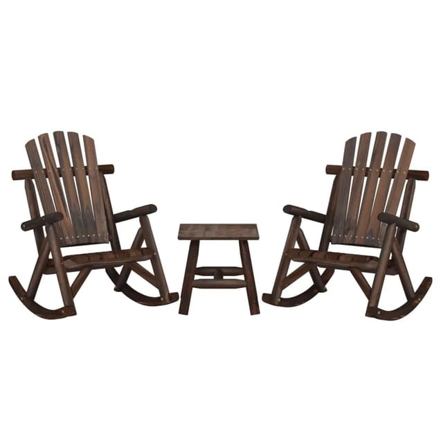 vidaXL 3-tlg Garten-Lounge-Set Massivholz Fichte Modell 7