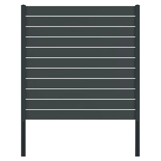 Vidual Sichtschutzzaun Line 150 Anthrazit 1,8 m x 12,45 m
