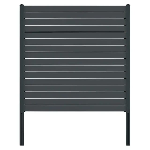 Vidual Sichtschutzzaun Pure 100 Anthrazit 1,8 m x 7,14 m