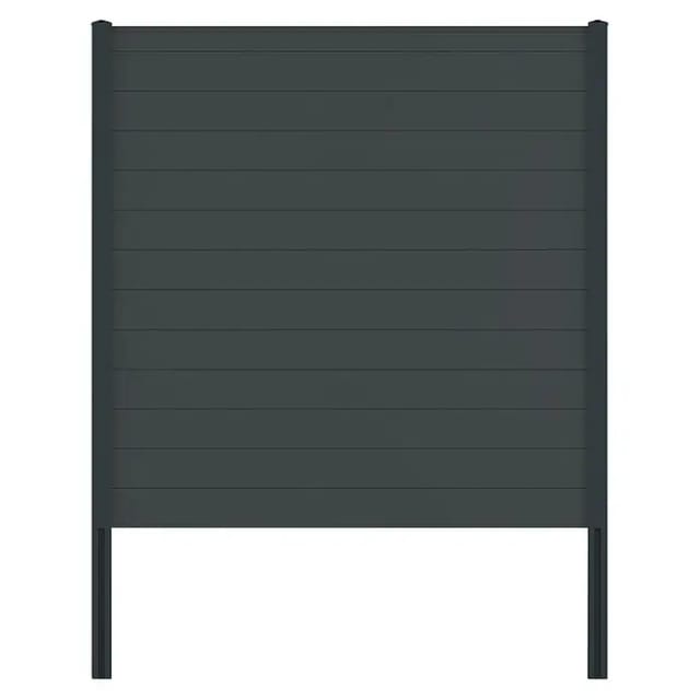 Vidual Sichtschutzzaun Snap 140 Anthrazit 1,8 m x 12,45 m