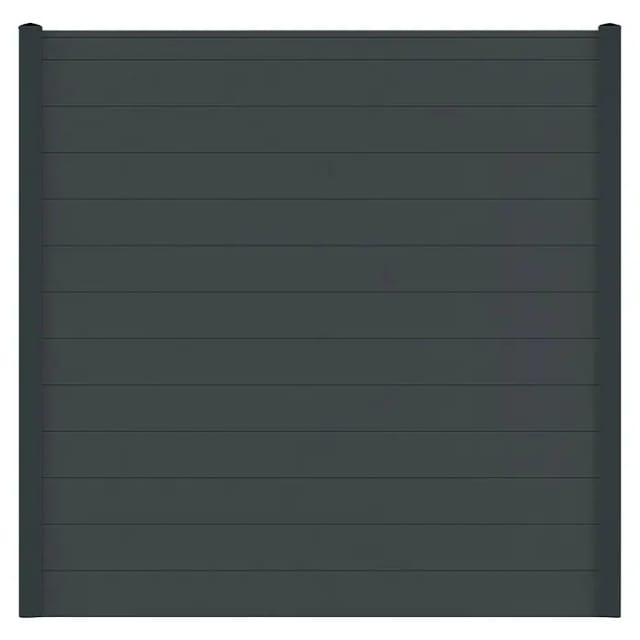 Vidual Sichtschutzzaun Snap 140 zum Aufdübeln 1,8 m x 5,37 m Anthrazit