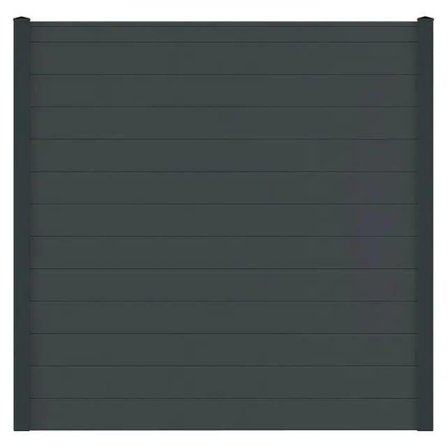 Vidual Sichtschutzzaun Snap 140 zum Aufdübeln 1,8 m x 10,68 m Anthrazit