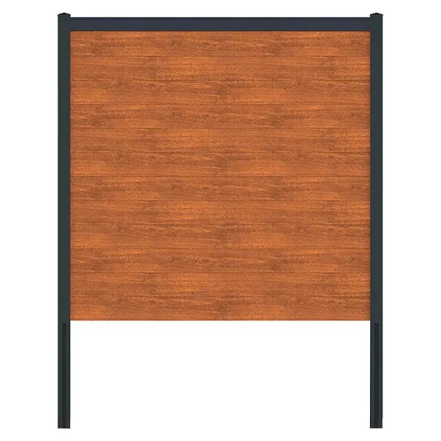 Vidual Sichtschutzzaun Snap 140 Light Oak 1,8 m x 3,61 m