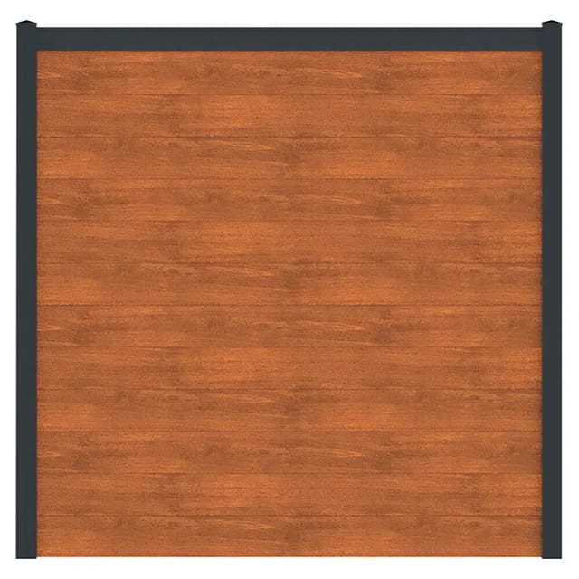 Vidual Sichtschutzzaun Snap 140 zum Aufdübeln 1,8 m x 5,37 m Light Oak