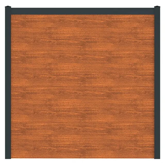 Vidual Sichtschutzzaun Snap 140 zum Aufdübeln 1,8 m x 7,14 m Light Oak