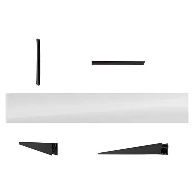 Vidual Zusatzdekor-Sichtschutz-Set Snap für Designglas Anthrazit