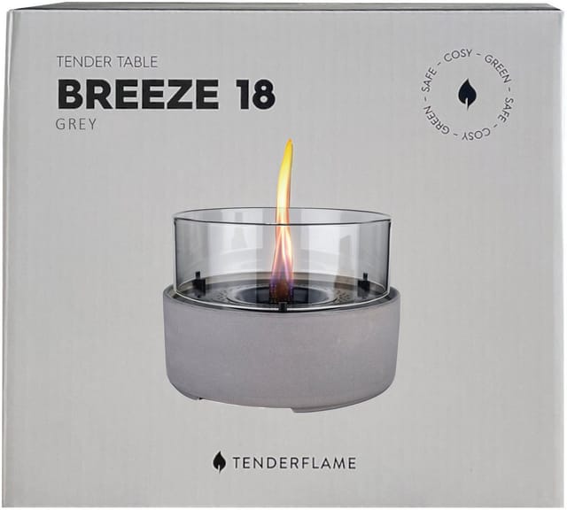 Tenderflame Tischfeuer Breeze 18 200 ml Tank Grau