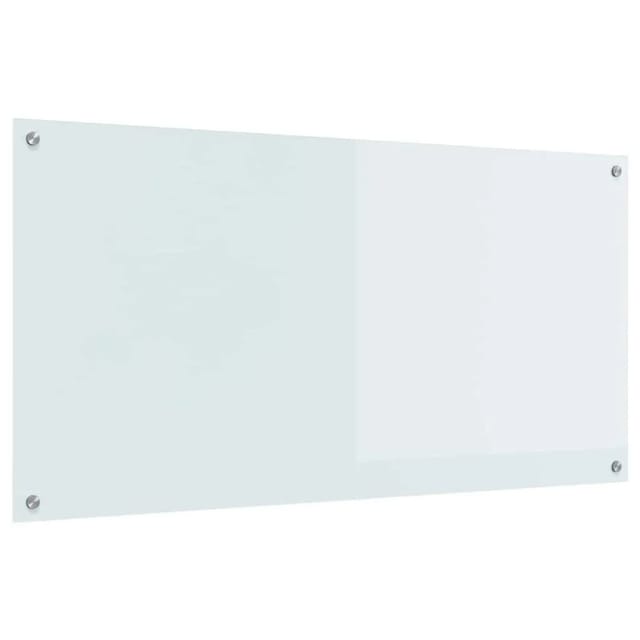 vidaXL Küchenrückwand Weiß 120 x 60 cm Gehärtetes Glas 42001291