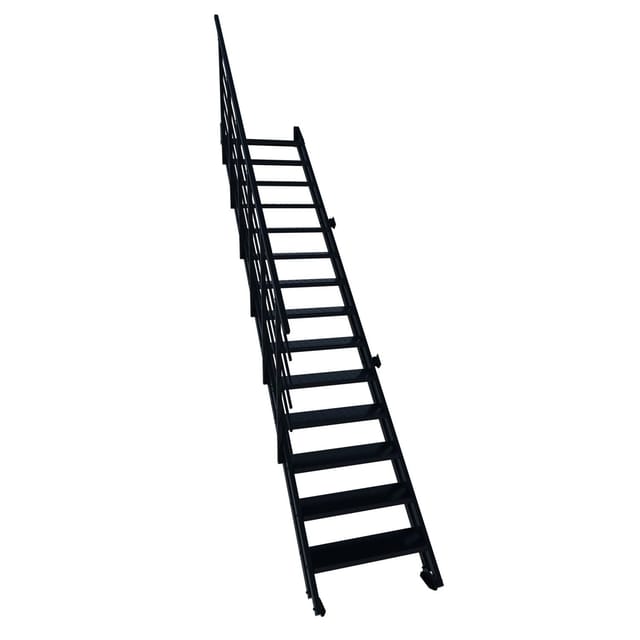 Minka Raumspartreppe Flex Schwarz 14 Stufen