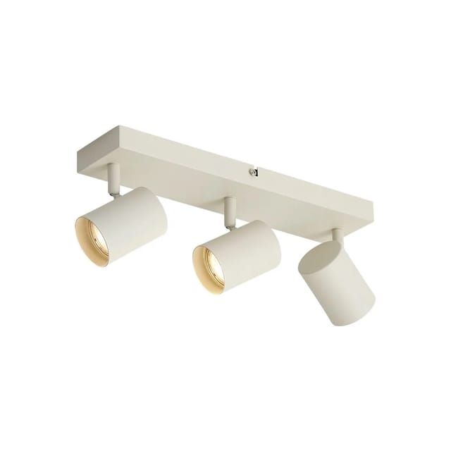 QAZQA Moderner Deckenstrahler Beige 3-flammig Verstellbar Jeana