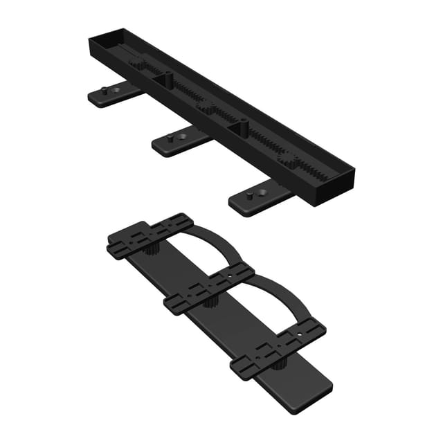 FN Neuhofer Montage-Set Para-fix F 3 Lamellen 190 mm x 390 mm x 30 mm Schwarz
