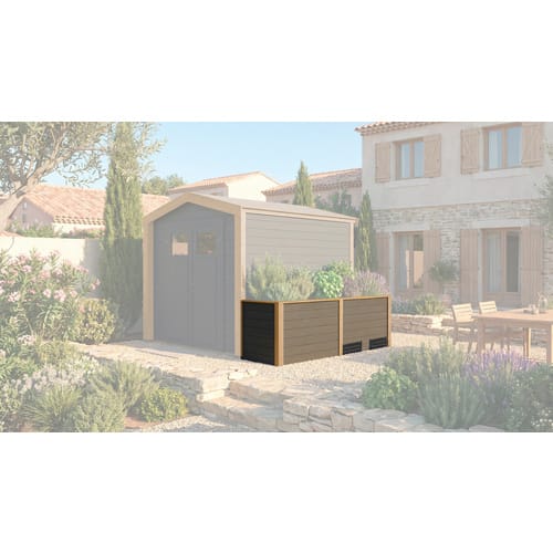 Weka Hochbeet Killarney 250 cm Anthrazit-Eiche