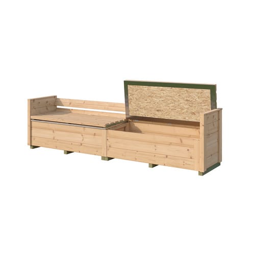 Weka Sitztruhe Killarney 235 cm Grau-Grün