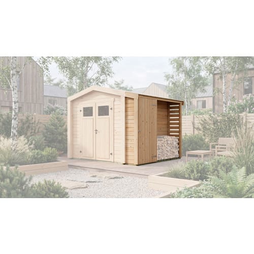 Weka Brennholzregal Killarney 300 cm Natur