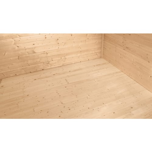 Weka Fußboden für Gartenhaus Killarney 250 cm x 250 cm x 1,6 cm Natur
