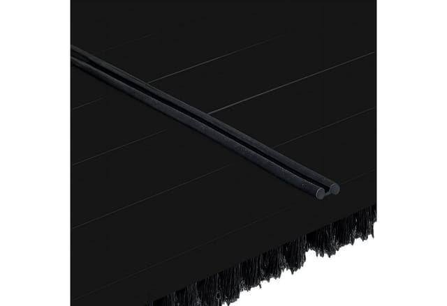 Relaxdays Schuhabstreifer Holz Kunststoff Gummi Schwarz Rutschfest 4,5 cm x 59 cm x 36 cm 1,8 kg
