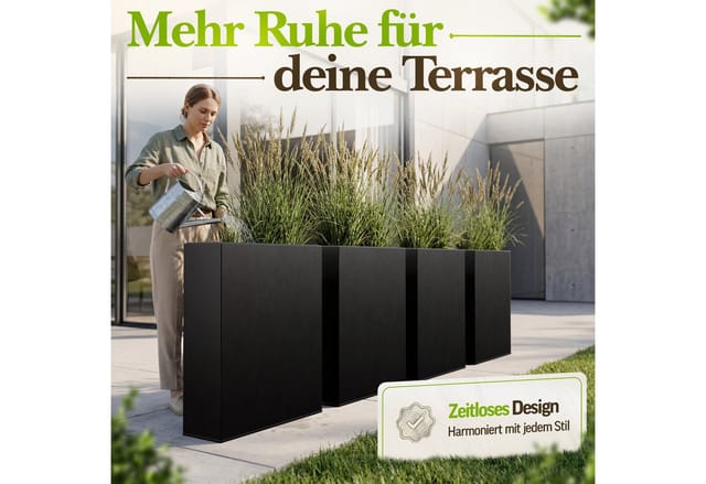 Vivanno Raumteiler Elemento 75 cm x 25 cm x 90 cm Schwarz