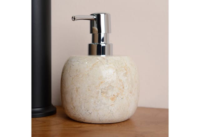 Wohnfreuden Marmor Seifenspender Bizo Creme