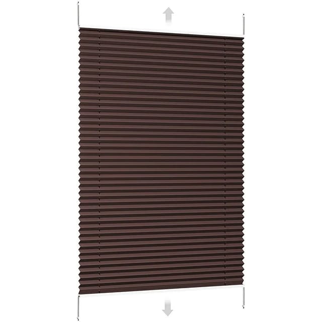 Sekey Plissee Faltrollo Klemmfix ohne Bohren Mokka 110x130cm