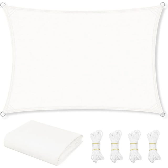 WOLTU Sonnensegel PES 200 g/m² Polyester 95% UV Schutz Creme 2x3 m