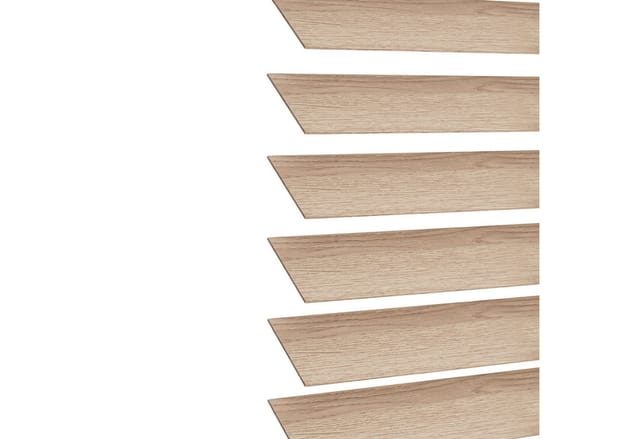 Sekey Holzjalousie Ohne Bohren 40 cm x 130 cm 35mm Lamellen Eichenoptik