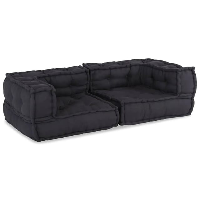vidaXL 2-Sitzer-Modulsofa Anthrazit 140x70x36 cm Stoff 4019028