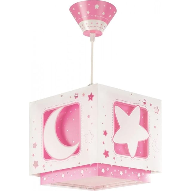 Dalber Kinderzimmer Deckenlampe Luna und Sterne Rosa