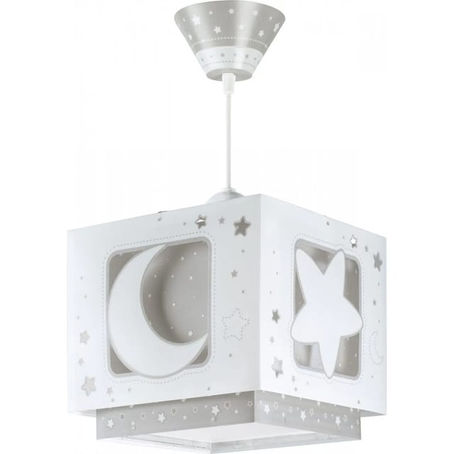 Dalber Kinderzimmer Deckenlampe Luna und Sterne Grau