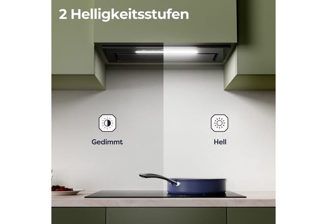 CIARRA Einbau-Dunstabzugshaube Unterbauhaube 460 m³/h 52 cm Touch & Handgesten-Steuerung VM5931A