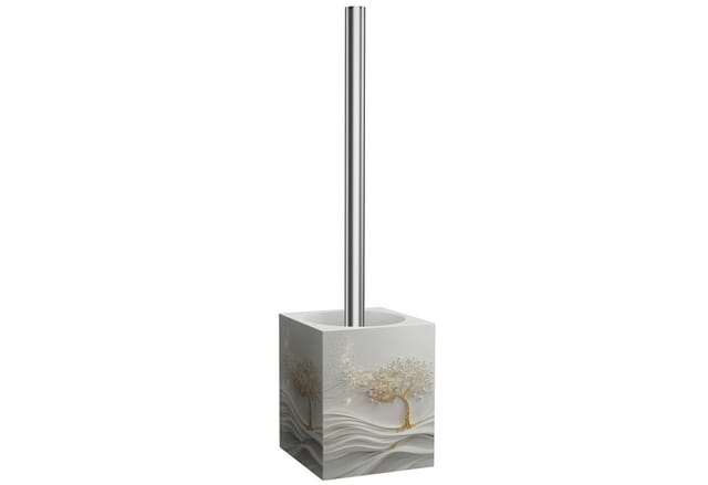 SANILO Badezimmer Set Seifenspender und WC Bürste Tree of Life