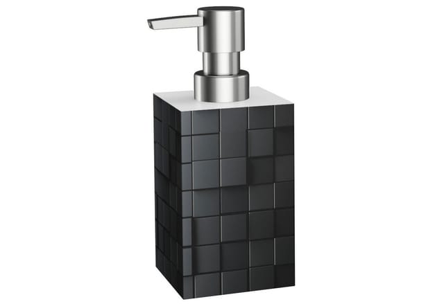 SANILO Badezimmer Set Seifenspender und WC Bürste Cube