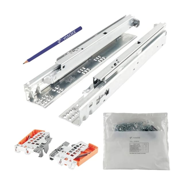 vasalat Set Blum Tandem Vollauszug Set Schubladenauszug 600mm Blumotion + Kupplung bis 30kg
