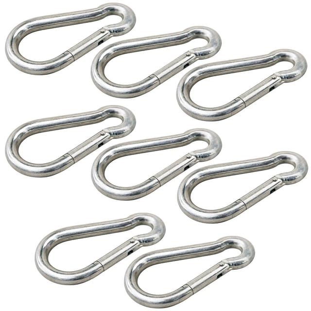 vasalat Set Karabiner-Set DIN 5299C 5x50 mm Klein bis 100 kg 8 Stück