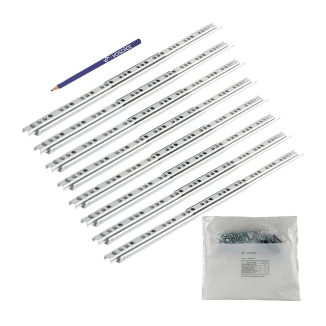 vasalat Kugelauszug Schubladenschienen Teilauszug 310x17 mm