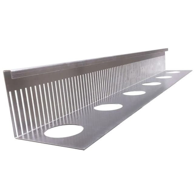 Kantfuchs24 Kiesfangleiste Aluminium 100mm x 2,5m Stärke 1,5mm