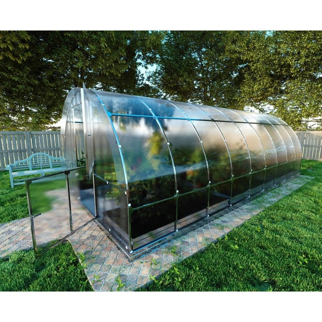 Klasika Greenhouses Gartenhaus KLASIKA TUBE PREMIUM 3 x 6 m Mit 6 mm Polycarbonatabdeckung 18 m²