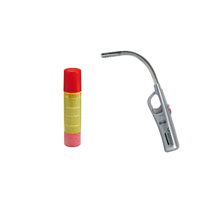 ROTHENBERGER Industrial Gasanzünder Schwanenhals Inkl 1X Rofill Gas 100 Ml 1500005163