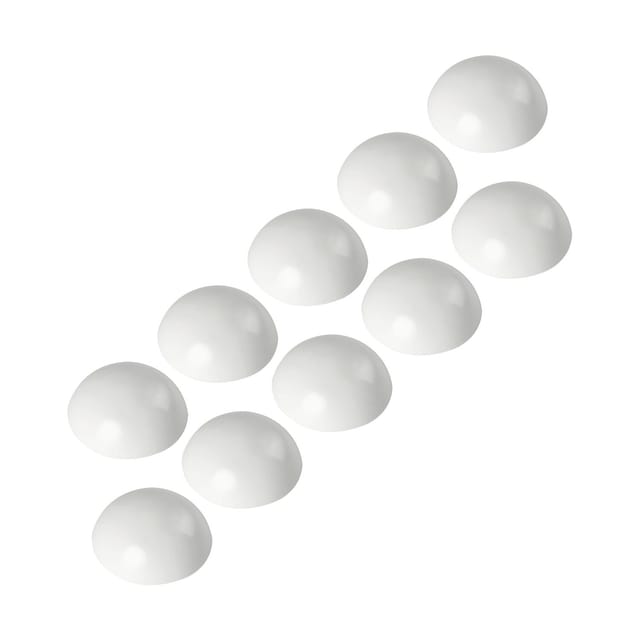 vasalat Set Wand-Türstopper Selbstklebend Ø 32 mm H 12 mm Weiß 10 Stück