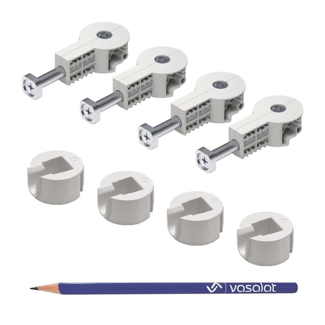 vasalat Set Arbeitsplattenverbinder M8x64 mm mit Gegenstück