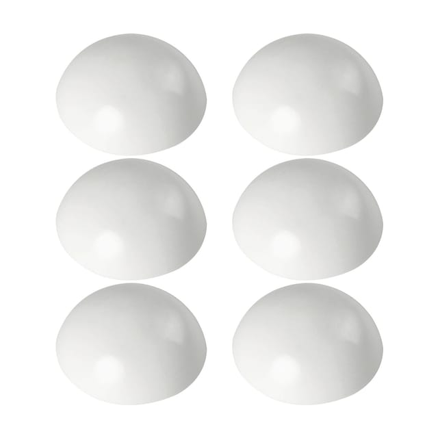 vasalat Set Wand-Türstopper Selbstklebend Ø 32 mm H 12 mm Weiß 6 Stück