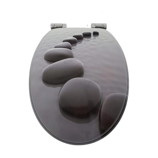 Sinobath WC-Sitz mit Absenk-Automatik Zen Steine Wasser