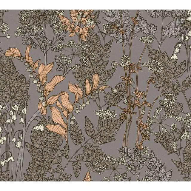Tadessi Tapete Floral M1-No.1438 Vliestapete in Grau