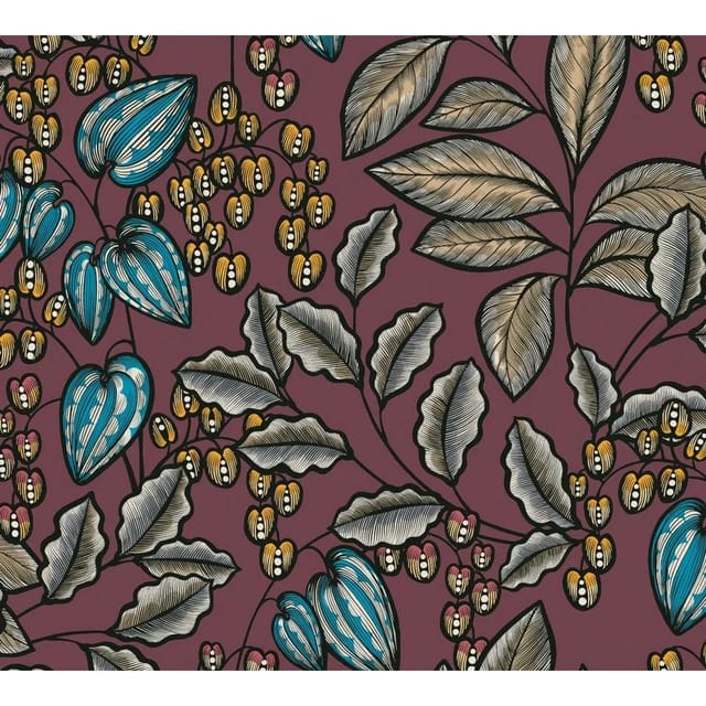 Tadessi Tapete Floral M1-No.1449 Vliestapete in Rot