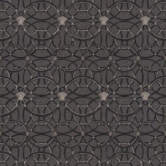 Tadessi Tapete Ornament M1-No.308 Vliestapete in Schwarz